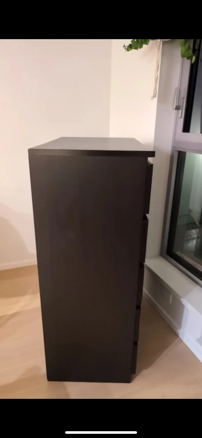 IKEA MALM 6-Drawer Chest - Black-Brown image indicator(5)