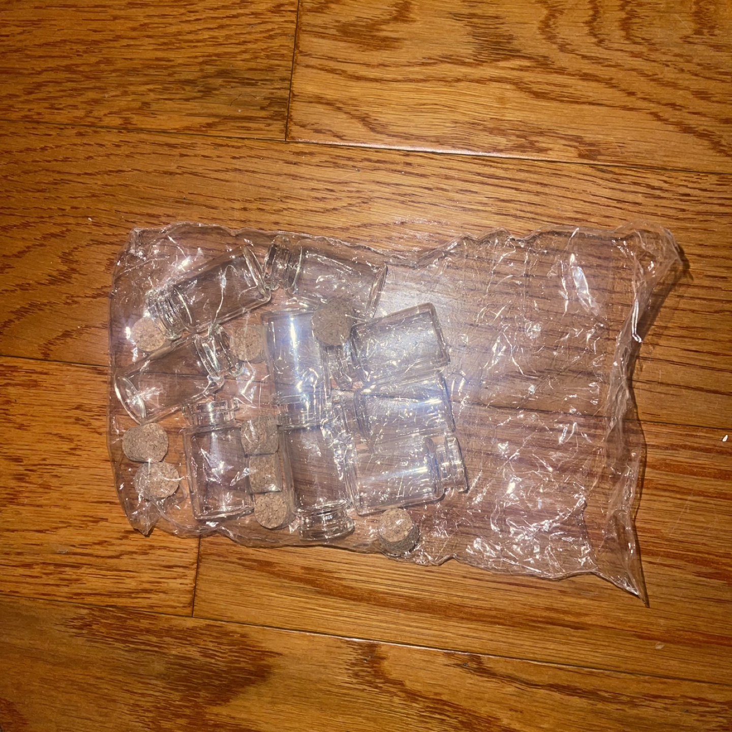 9pcs/set clear glass jewelry storage bottle - photo 2