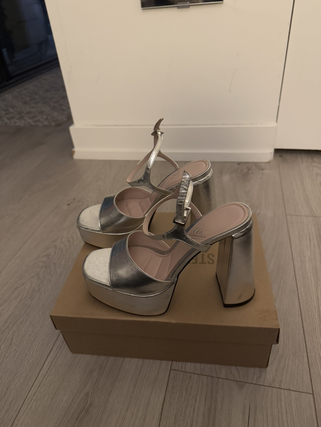 Silver Platform Heels - photo 2