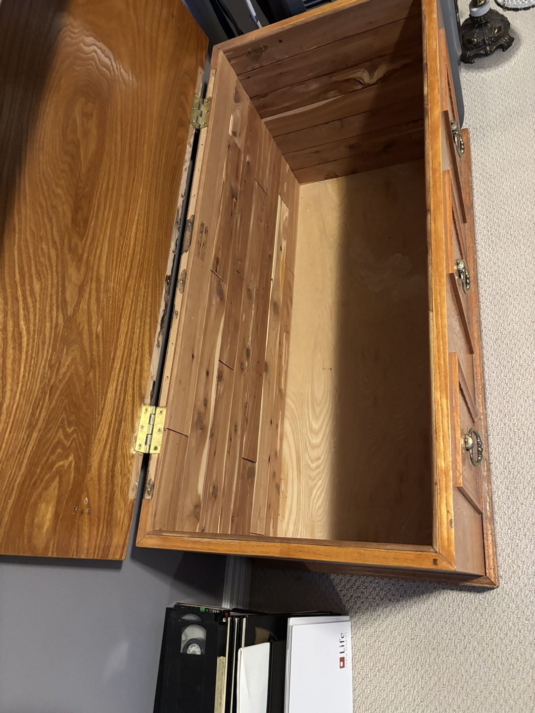 Vintage Wooden Storage Chest - photo 2