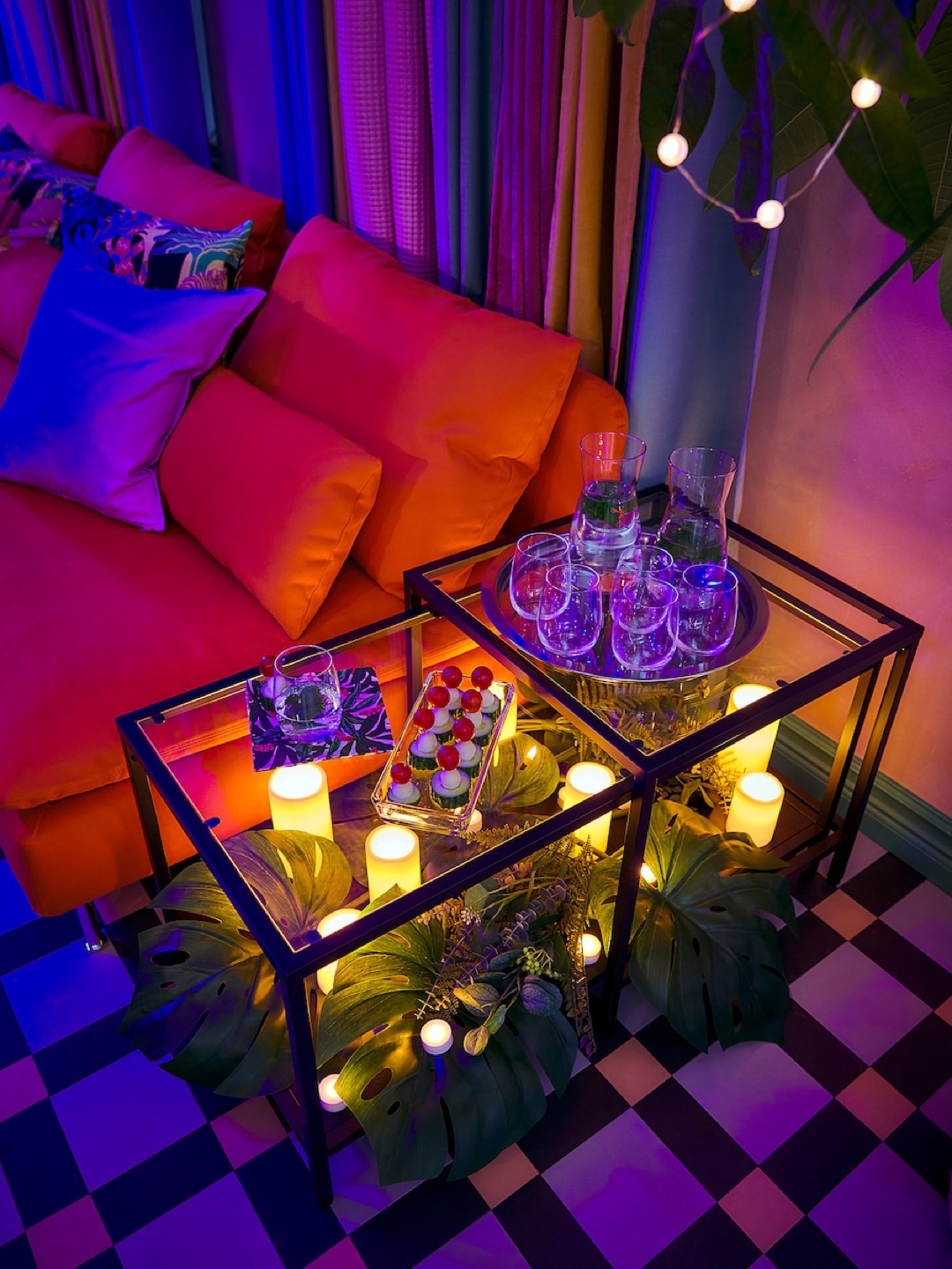 IKEA Nesting Coffee Tables - Glass Top & Black Frame - photo 3