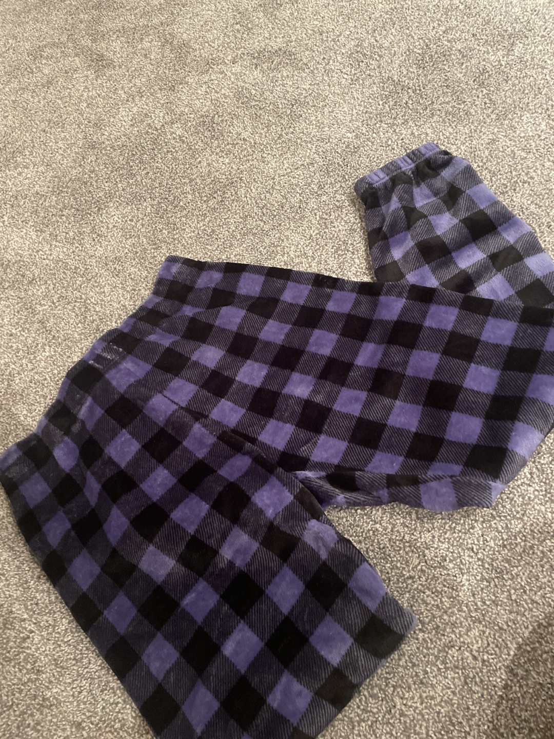 Aeropostale Purple/blue and Black Plaid Lounge Pants - Size L/G