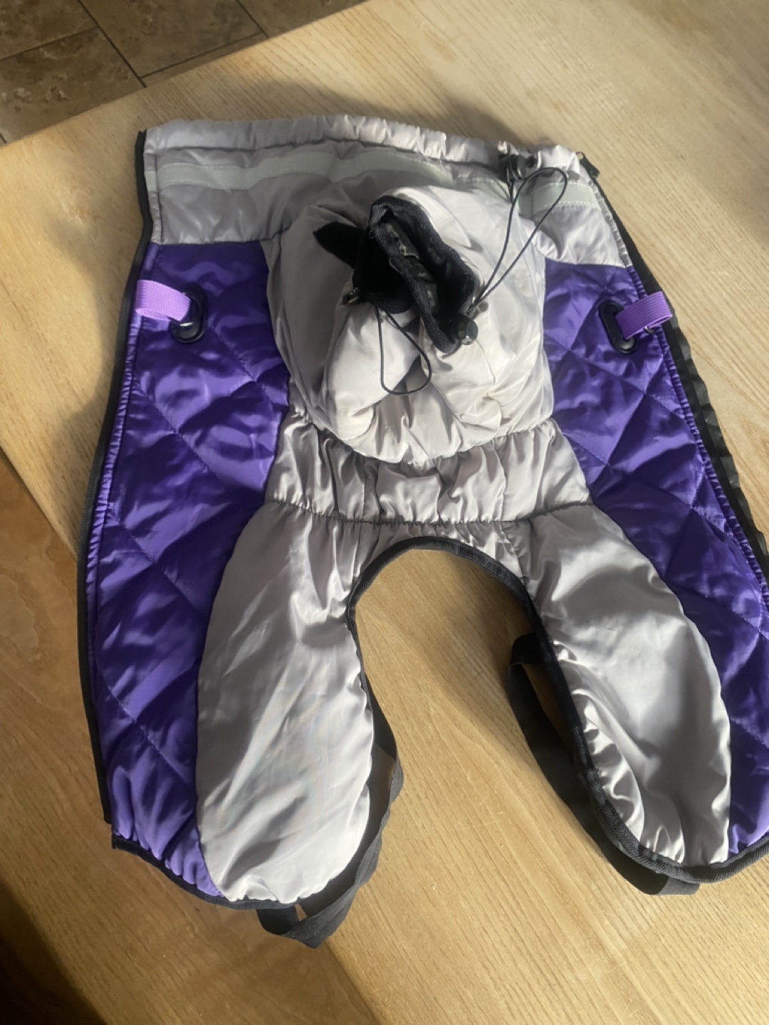Purple and Grey Dog Coat, Size xl - photo 3