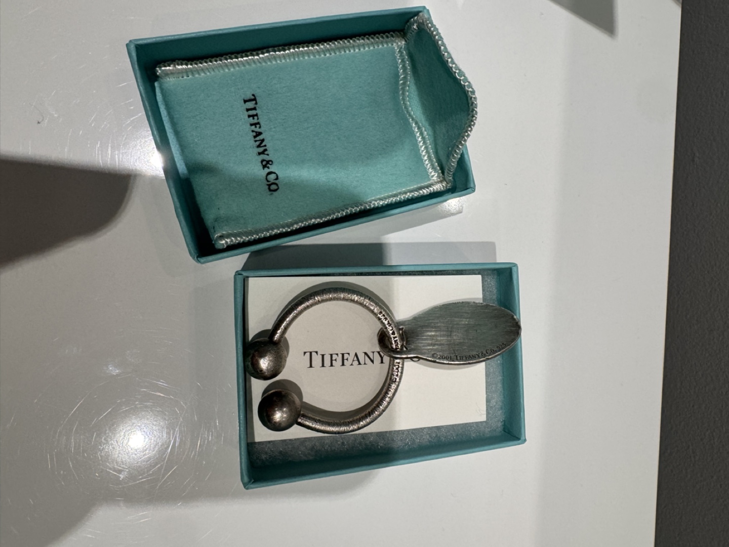 Vintage Tiffany Key Ring in Sterling Silver