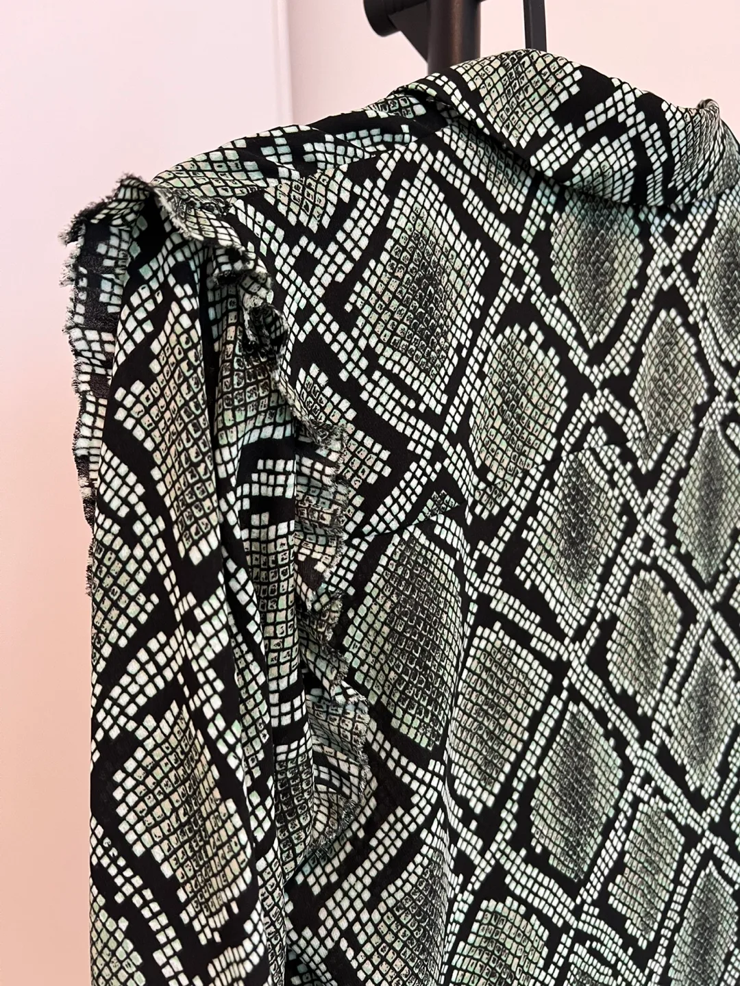 Scotch & Soda Maison Scotch snake/reptile print ruffled blouse image indicator(6)