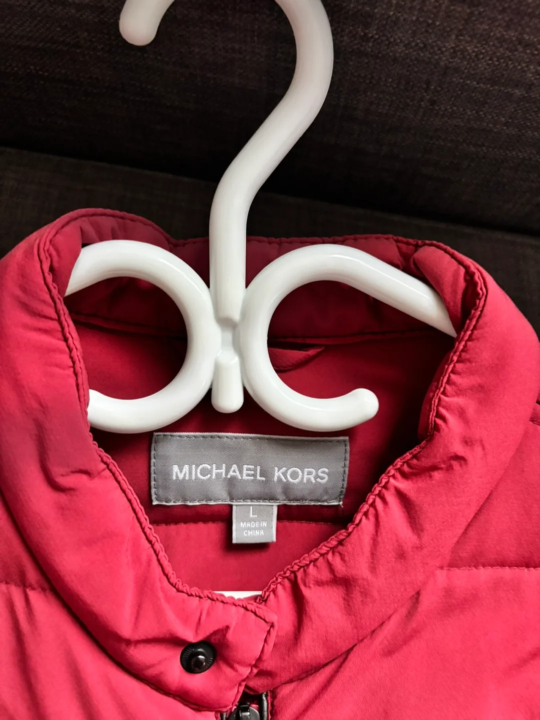 Men's Michael Kors Red Puffer Jacket image indicator(3)