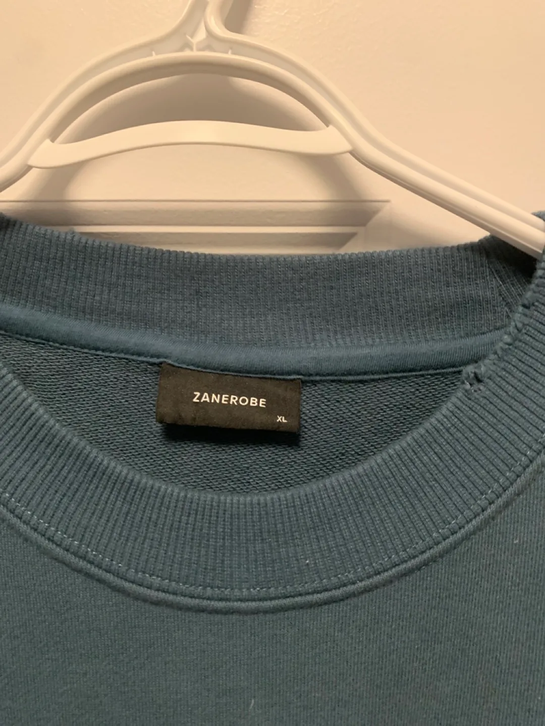 Zane Robe Distressed Crewneck Sweatshirt - Teal - Size XL image indicator(2)