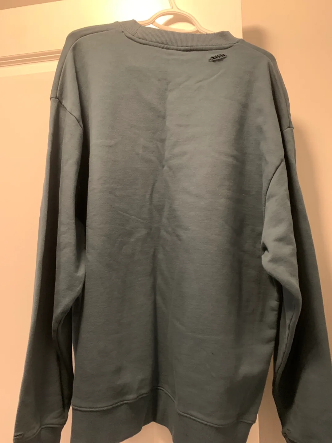 Zane Robe Distressed Crewneck Sweatshirt - Teal - Size XL image indicator(5)