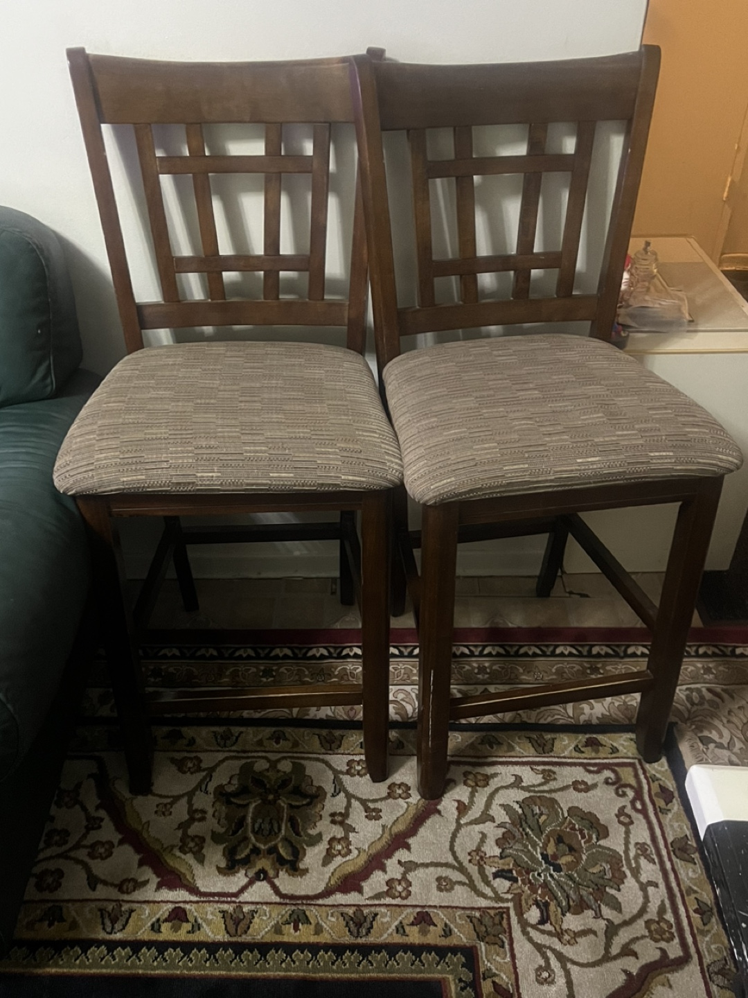 Pair of Brown Wooden for all 40 Counter Height Chairs - photo 3