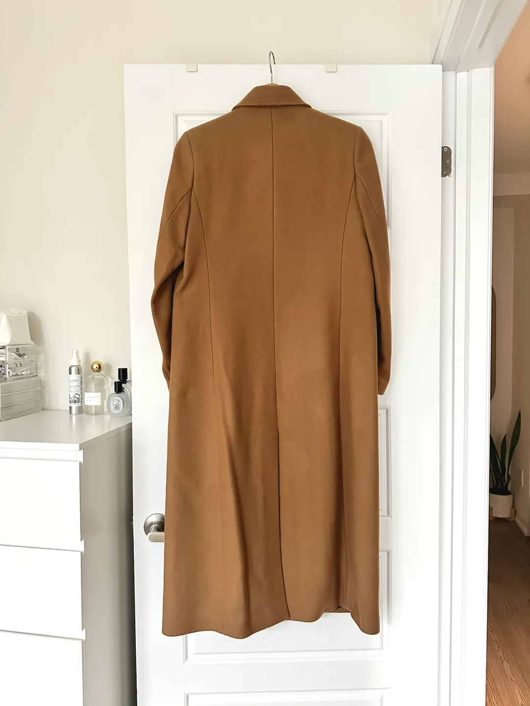 Mango camel double-breasted wool-blend coat image indicator(5)