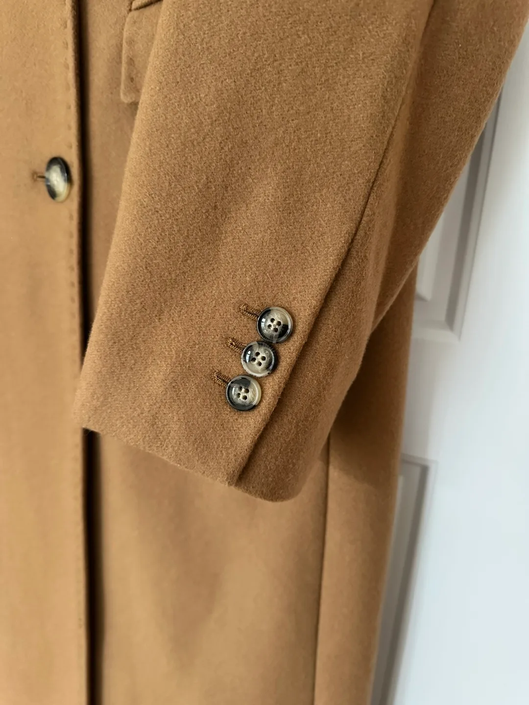 Mango camel double-breasted wool-blend coat image indicator(4)