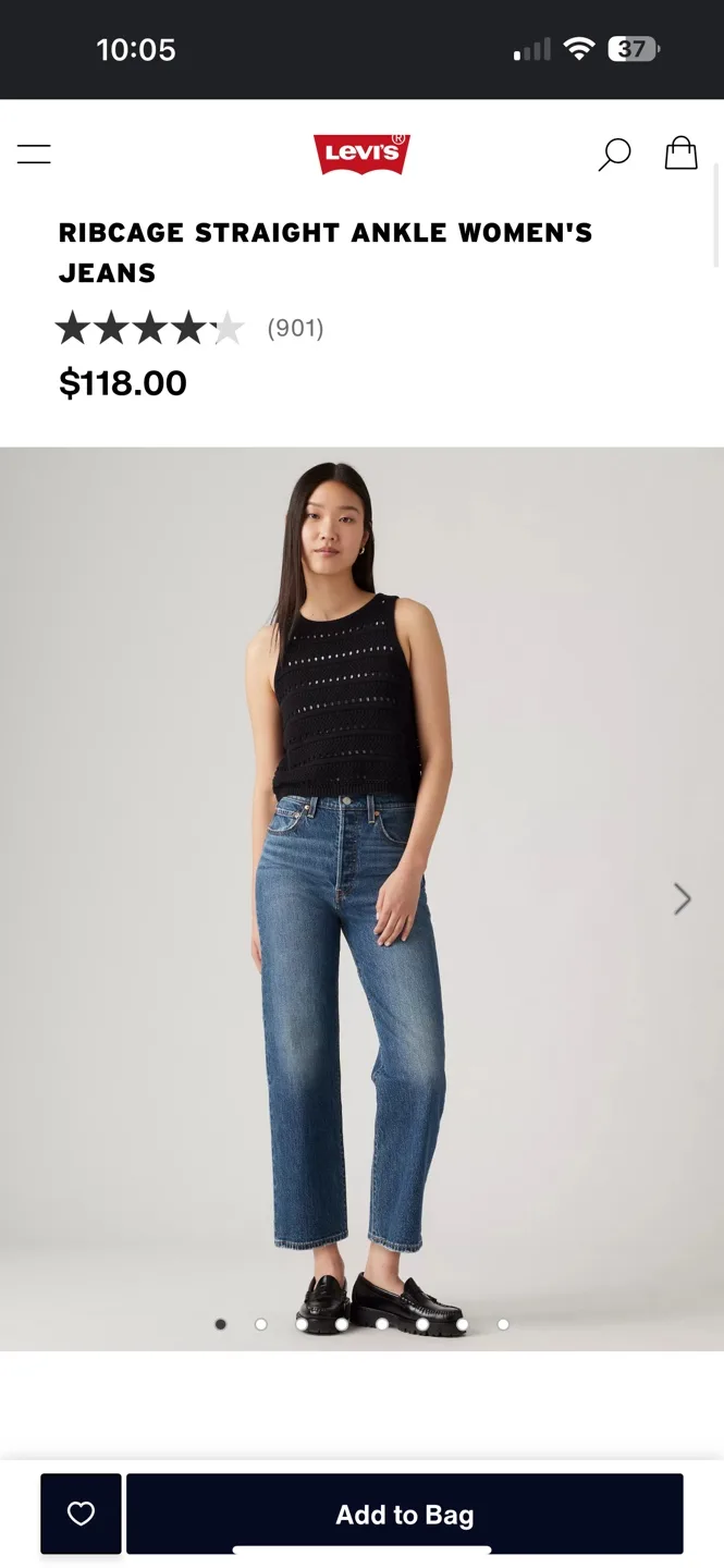 Levi's Premium RIBCAGE STRAIGHT ANKLE WOMEN'S JEANS image indicator(4)