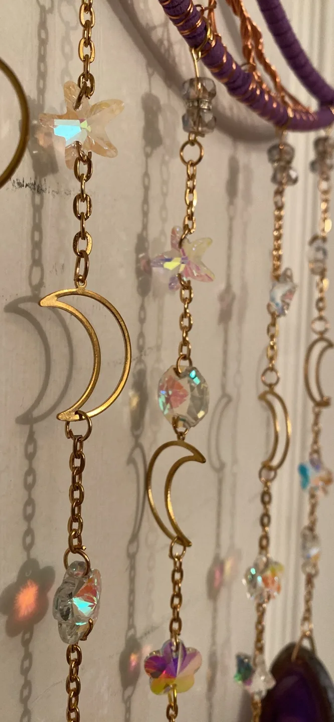 Handmade Crescent Moon Hanging Decoration image indicator(3)