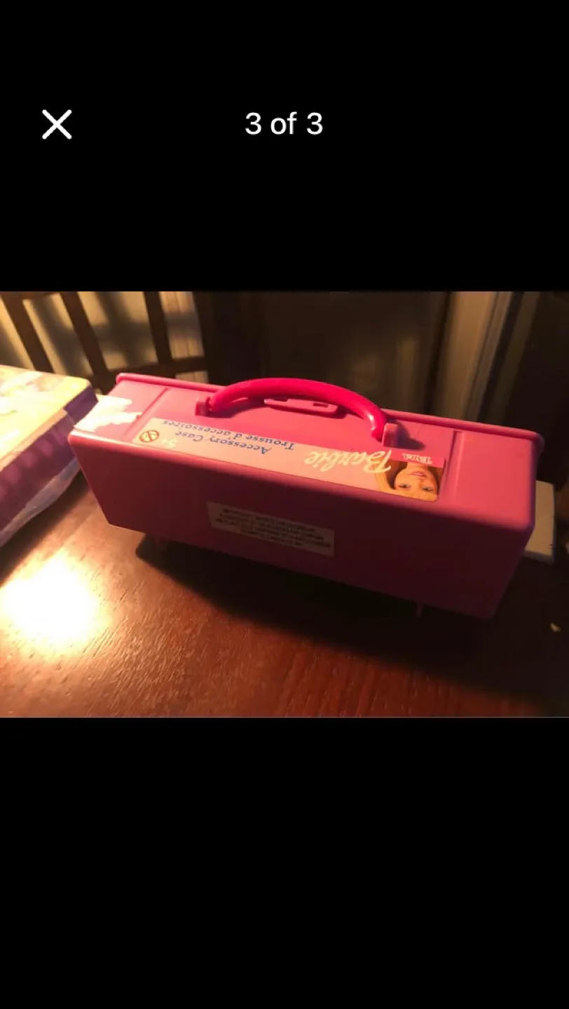 Vintage 1999 Barbie Pink Accessory Carrying Case image indicator(2)