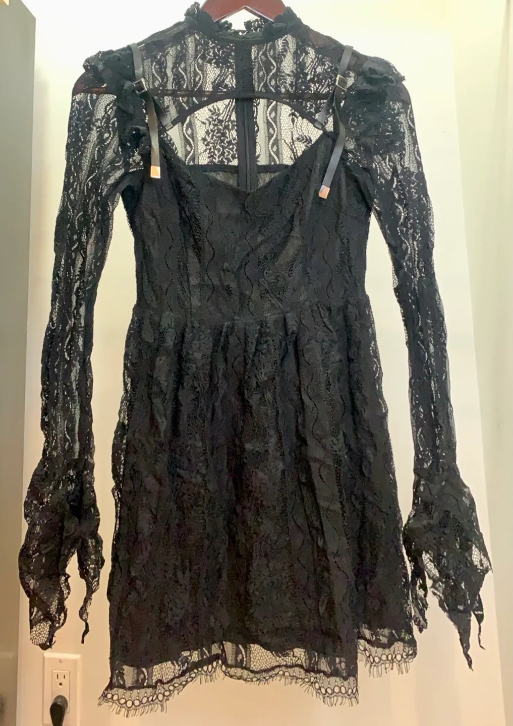 Black Lace Mini Dress thumbnail