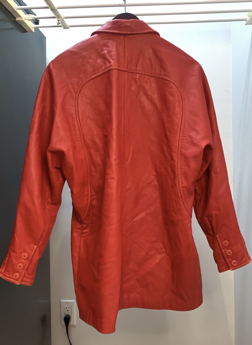 Vintage Red Leather Jacket - photo 2