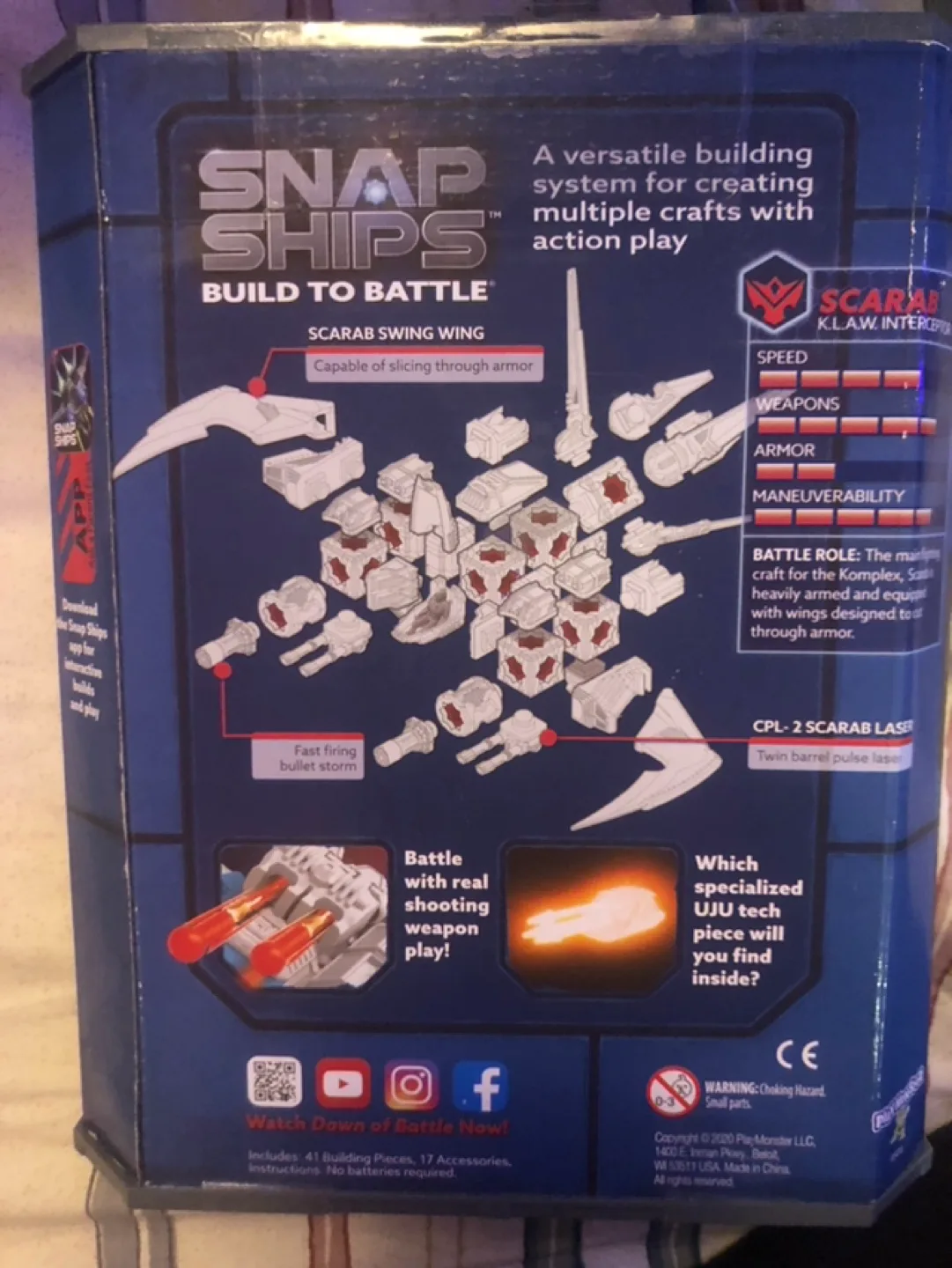 Snap Ships Scarab K.L.A.W. Interceptor Building Set image indicator(2)