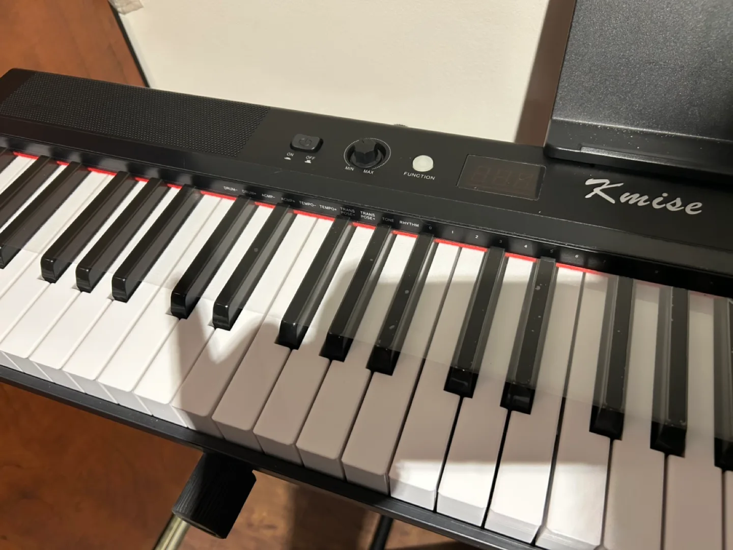 Kmsie 88 Key Electronic Keyboard with Stand and Power Supply image indicator(2)