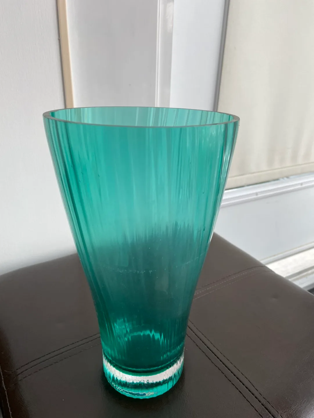 Teal Glass Vase image indicator(2)