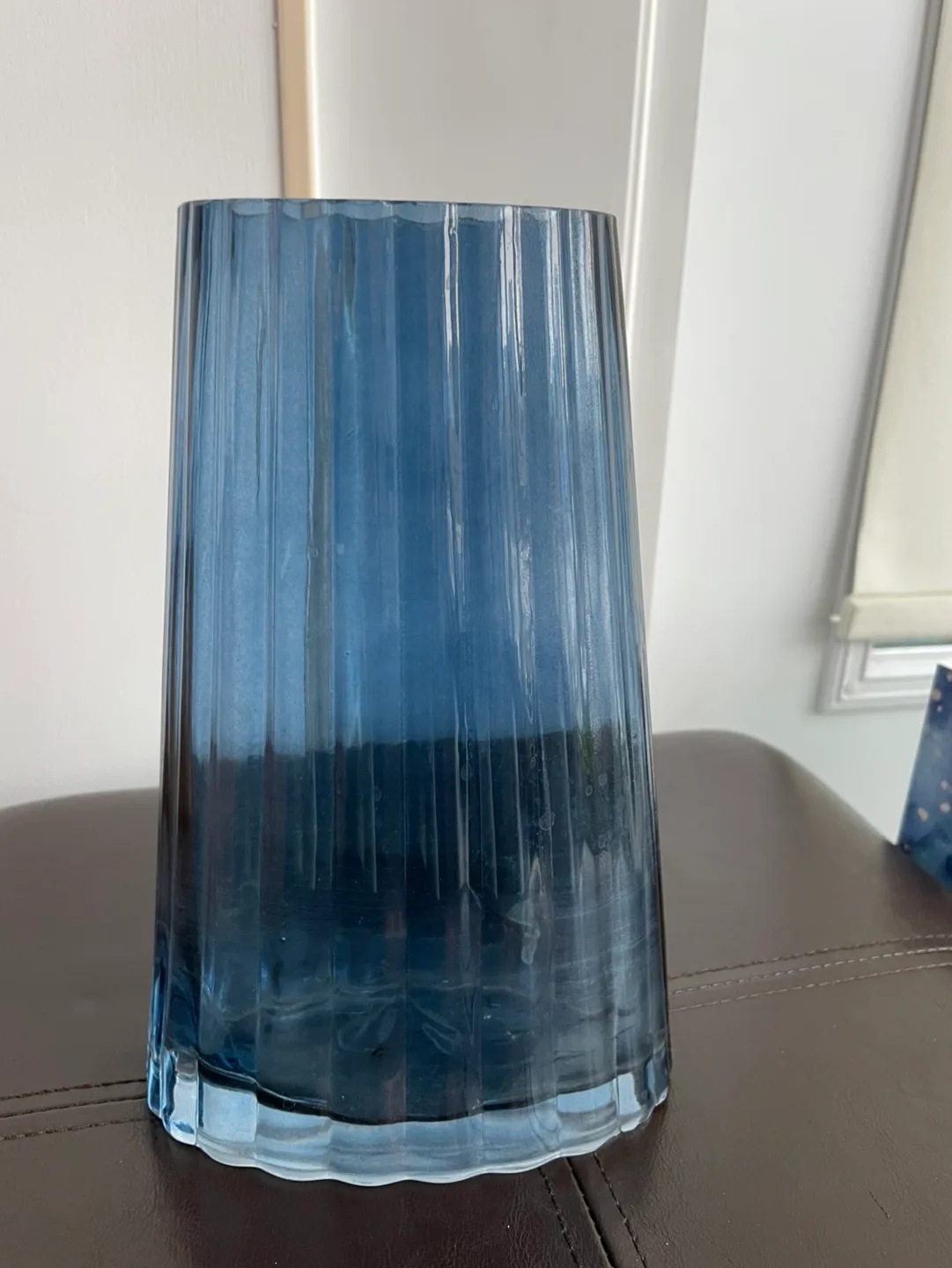 Beautiful Blue Glass Vase image indicator(2)