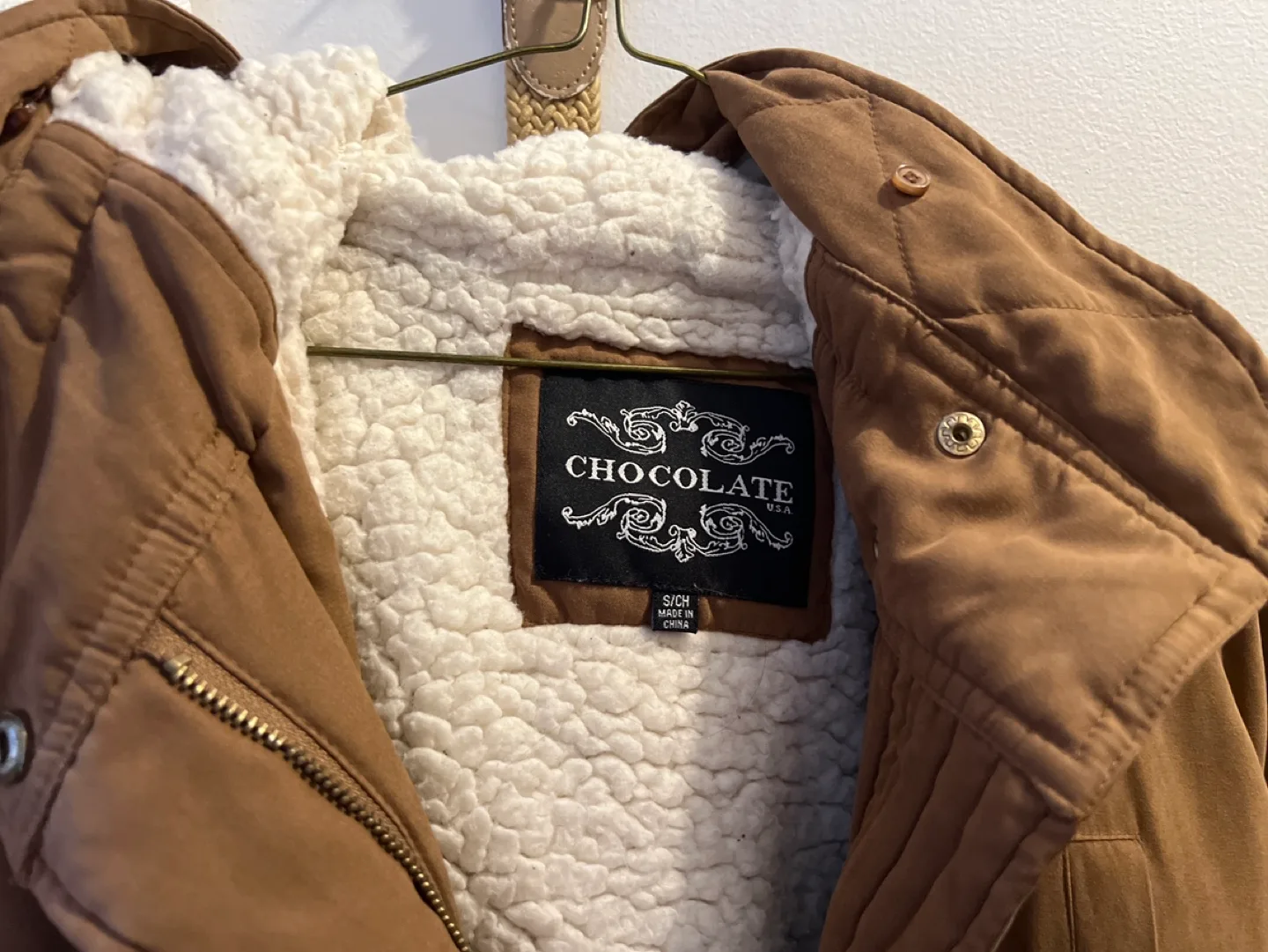 Chocolate Wear Brown Sherpa-Lined Jacket image indicator(2)