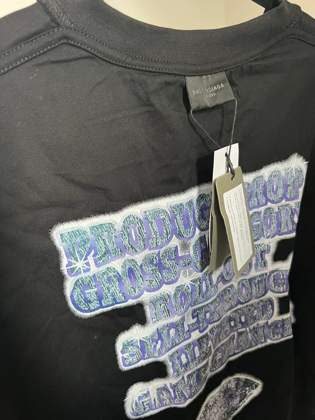 Balenciaga Black T-Shirt Size Large image indicator(4)