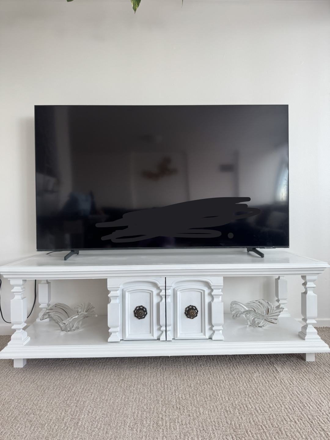 White Painted TV Stand/Console Table