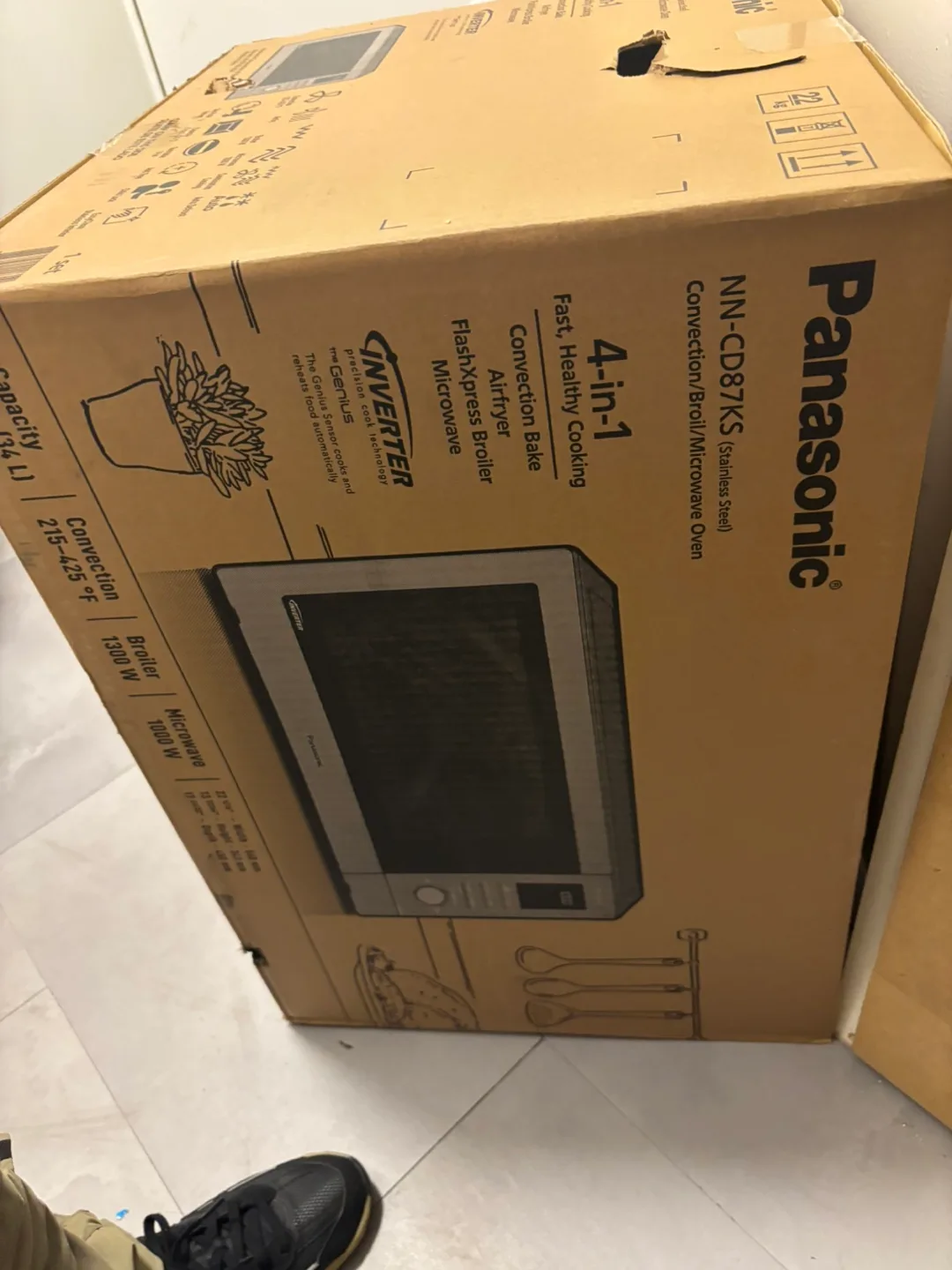 Panasonic NN-CD87KS 4-in-1 Convection/Broil Microwave Oven image indicator(2)