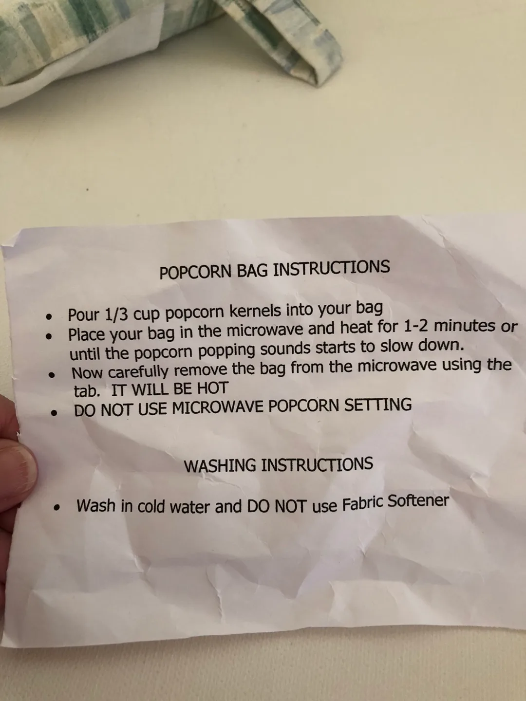 Microwaveable Popcorn and Potato Bags image indicator(6)