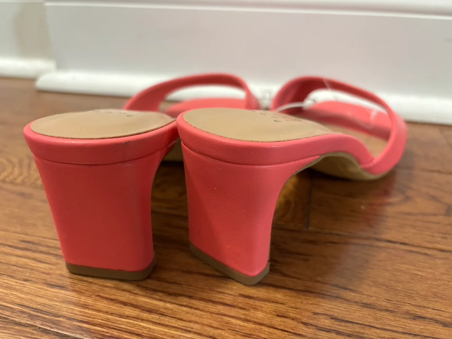 A New Day Coral Pink Block Heel Mule Sandals image indicator(5)