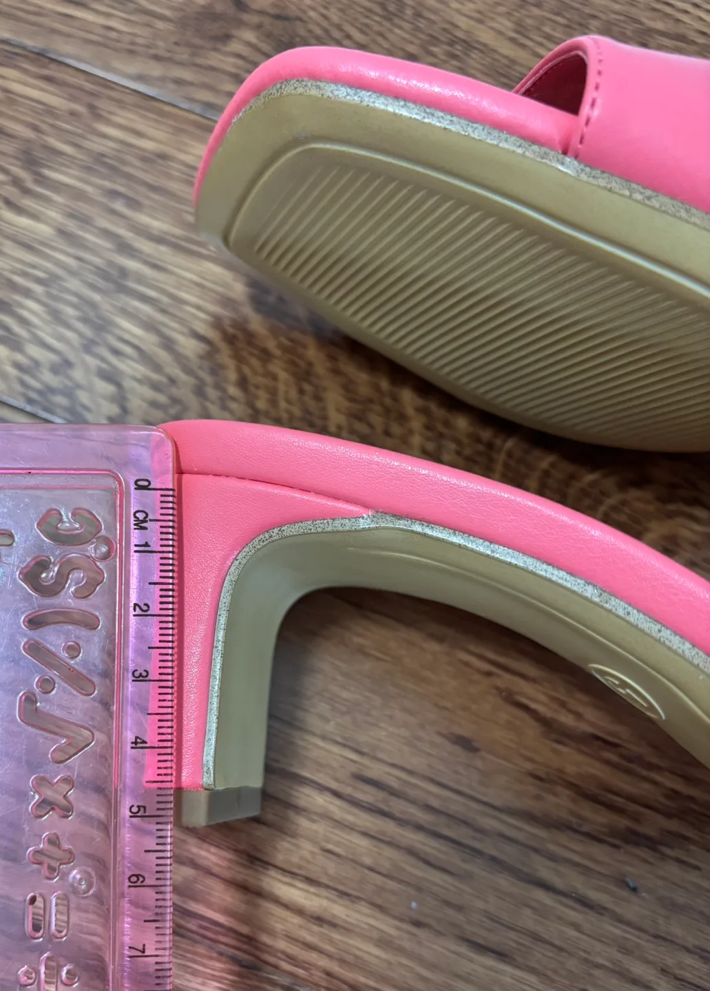 A New Day Coral Pink Block Heel Mule Sandals image indicator(7)