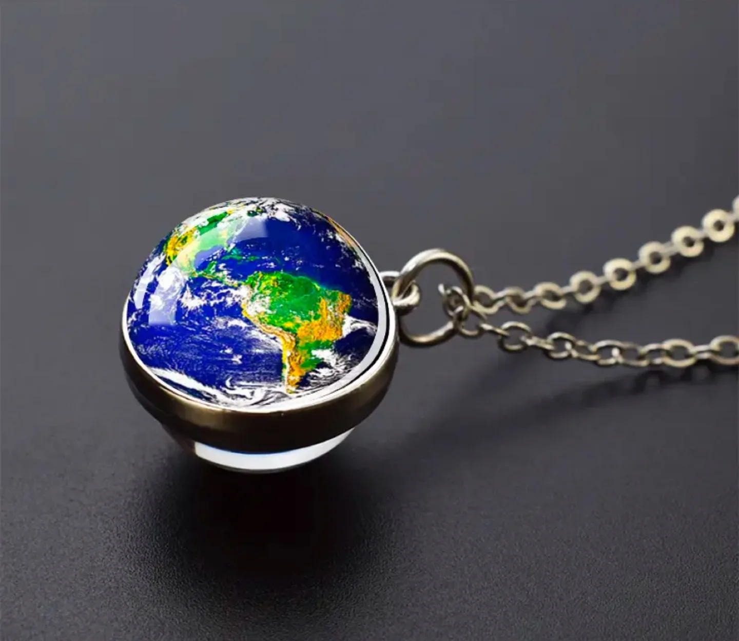 Earth Globe Necklace thumbnail