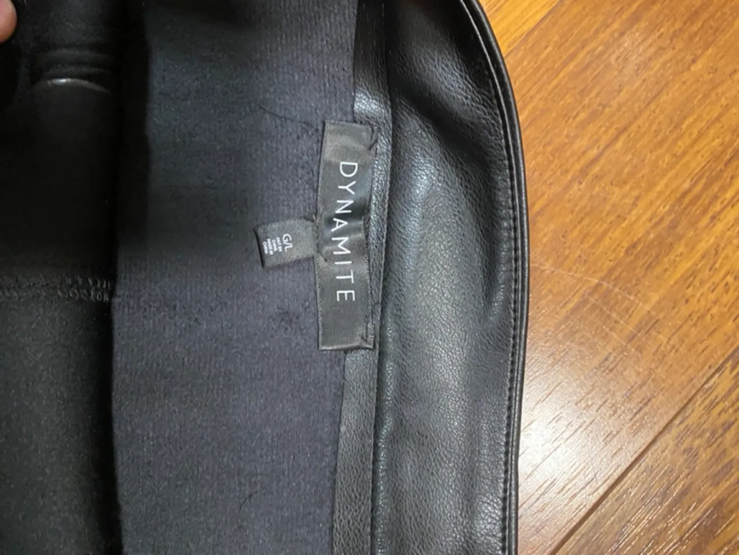 Black Faux Mini Skirt image indicator(2)