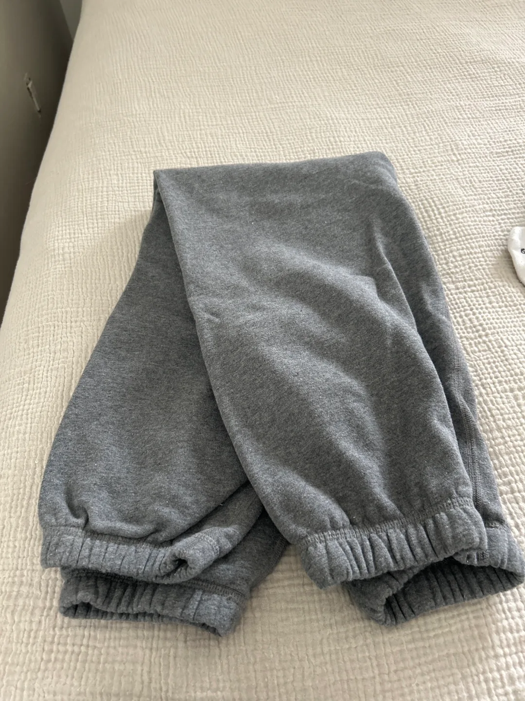 Grey sweatpants with fox graphic image indicator(2)