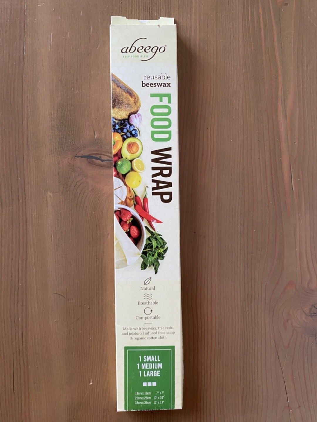 Abeego Reusable Beeswax Food Wrap
