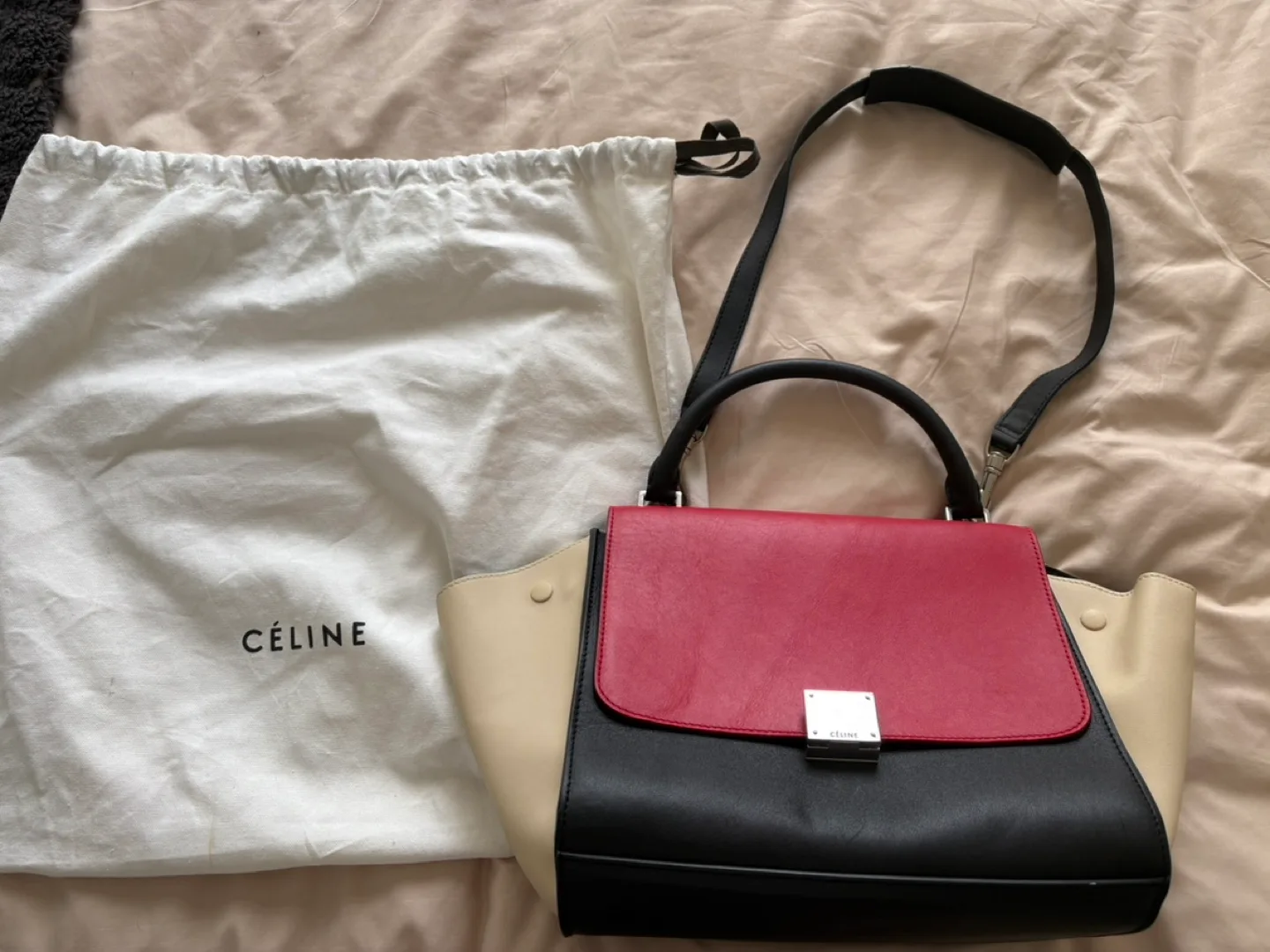 Celine Trapeze Bag - Tricolour Leather image indicator(3)