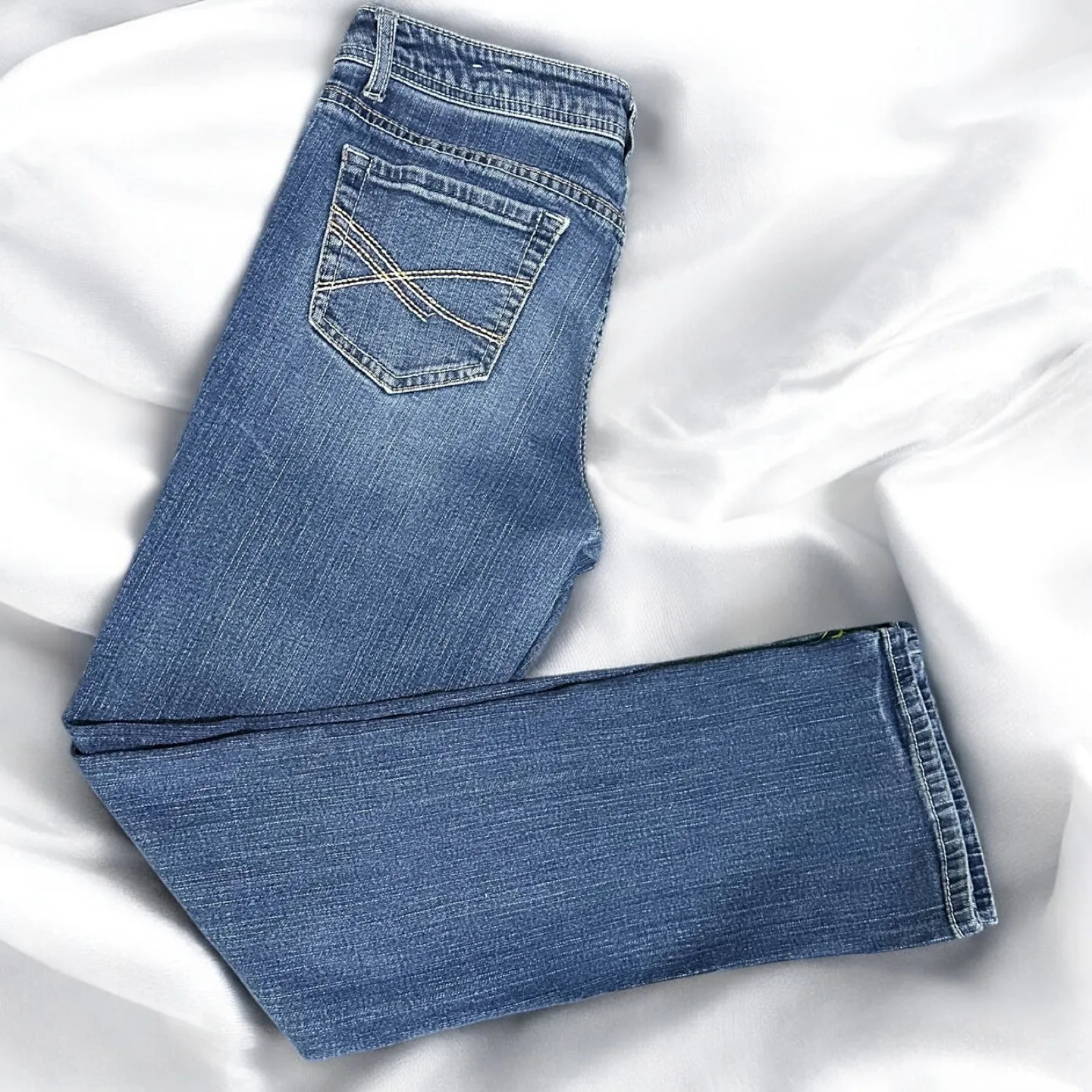 Aeropostale Chelsea Boot Cut Medium Wash Sz 9/10 Reg image indicator(5)