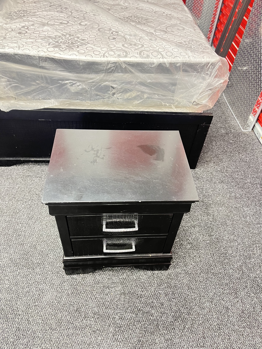 Black Bedroom Set with Nightstand - photo 4