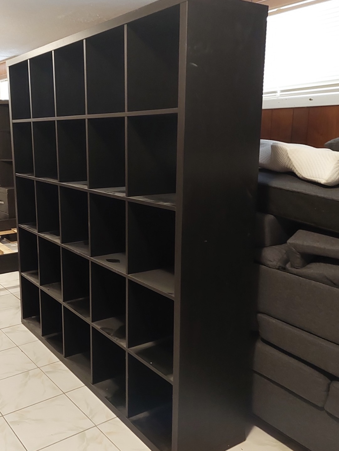 IKEA Kallax 2x4 Shelving Unit - Black-Brown - photo 2