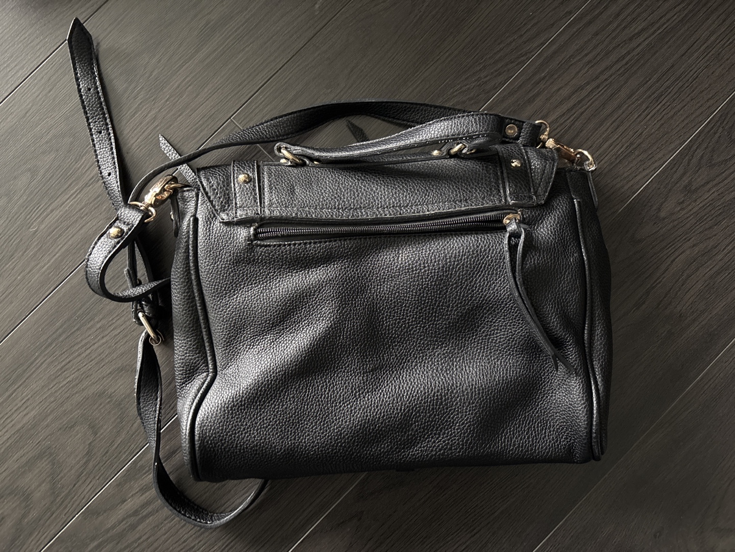 Black Leather Crossbody Bag - photo 2