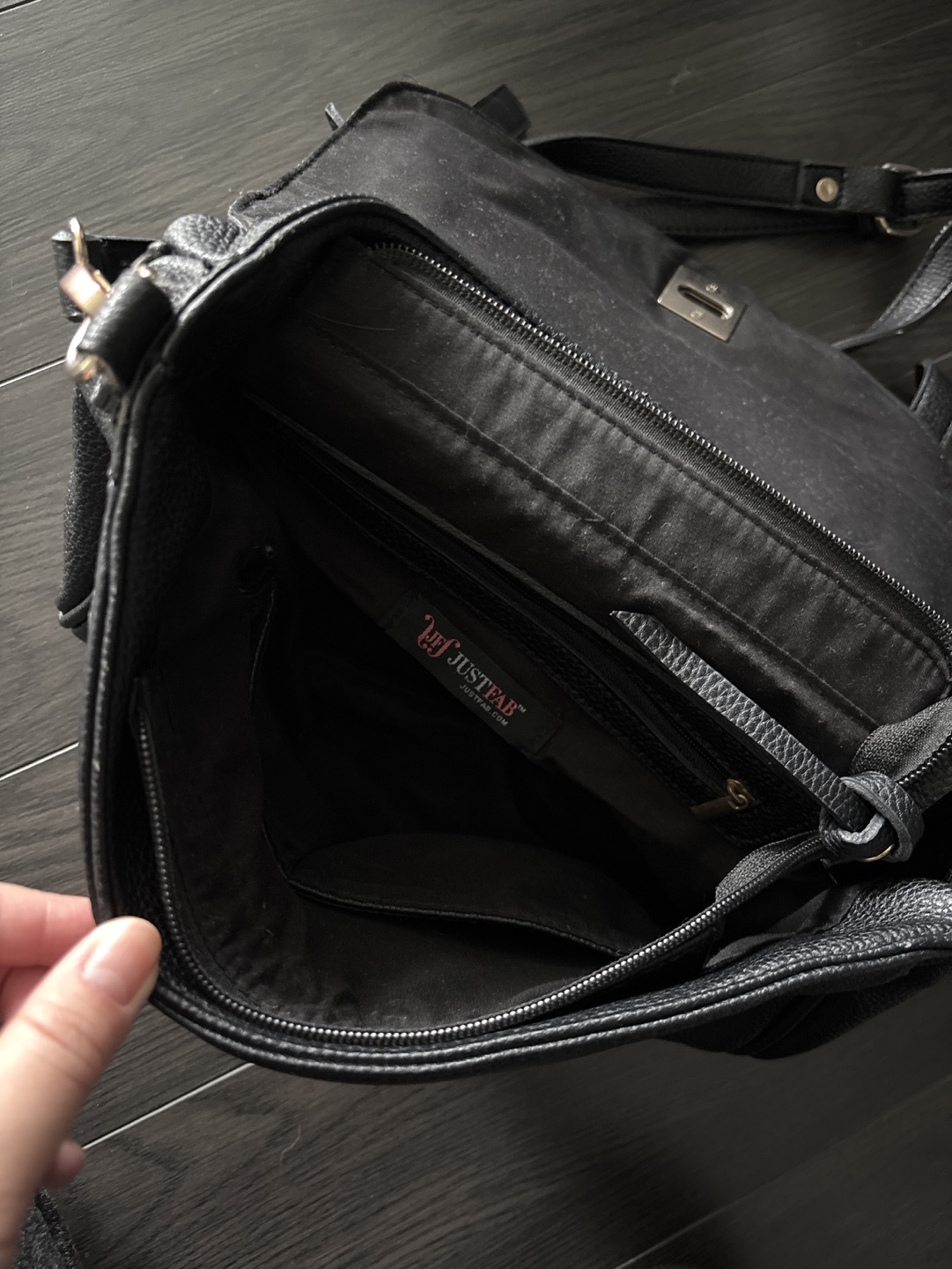 Black Leather Crossbody Bag - photo 3