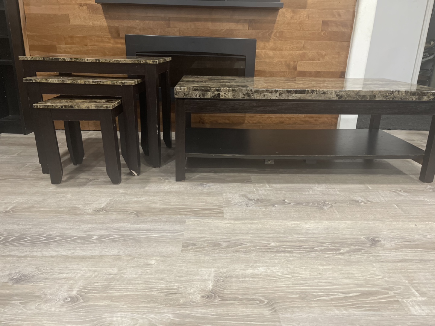 Nested Coffee Table Set with Marble Top - photo 2