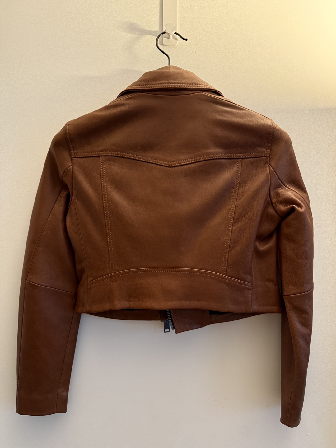 NWOT All Saints Elora Cropped Biker Jacket, US 4 - photo 2