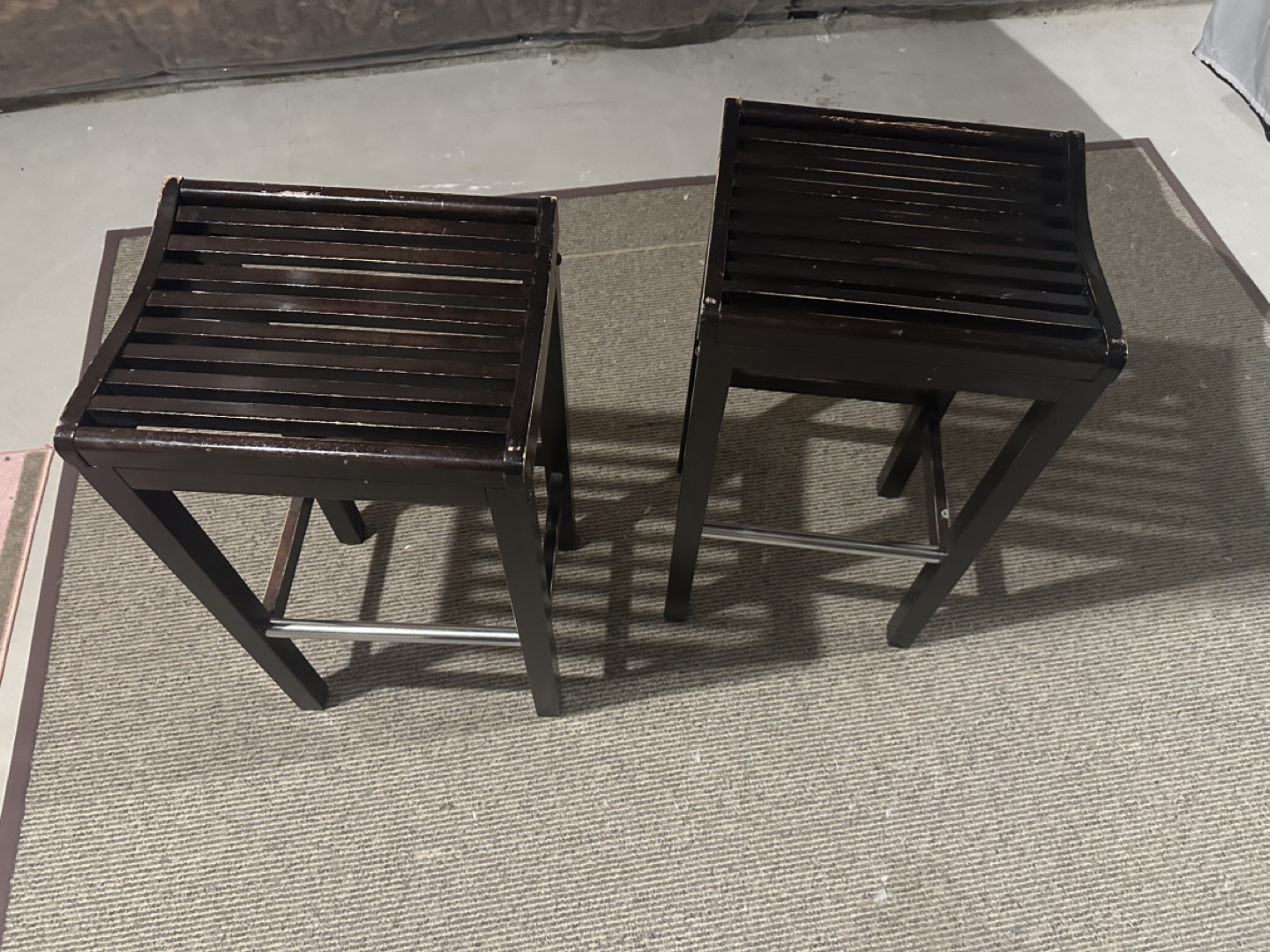 Wood bar stools