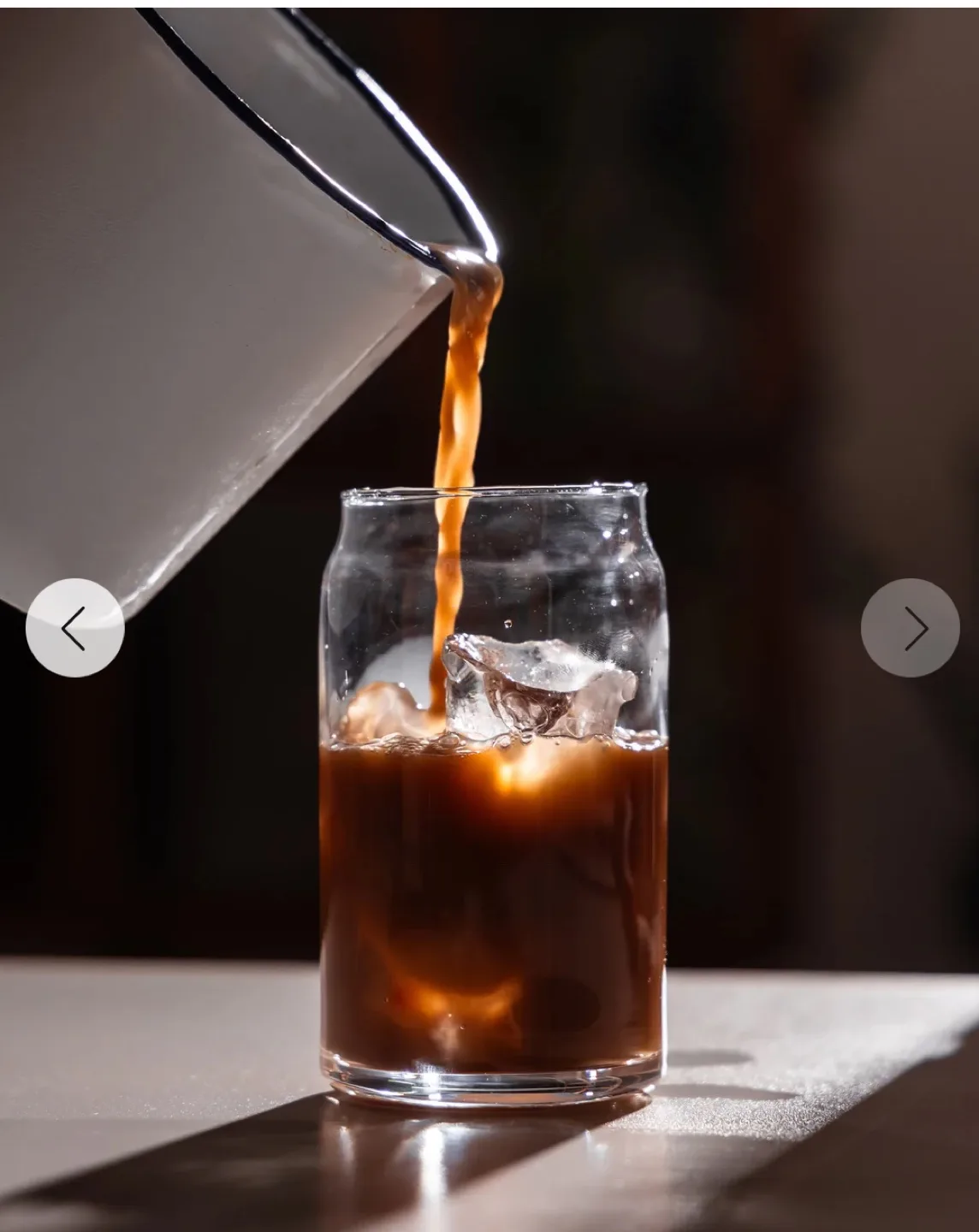 🍓NEW in Box 16 oz Bamboo Arcoroc Glass Cup Smoothies etc image indicator(6)