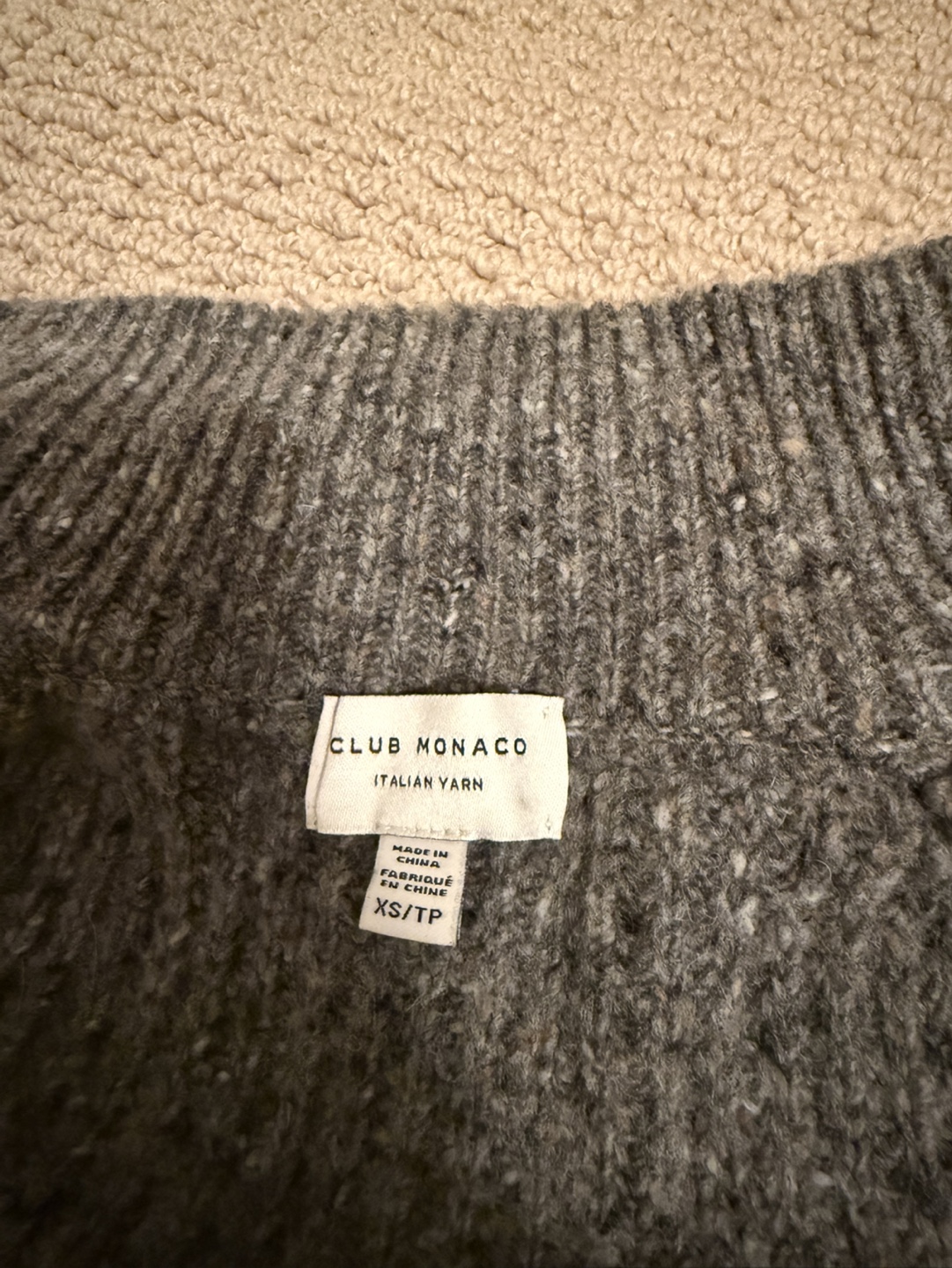 Club Monaco Grey Zip-Up Sweater - XS - photo 4
