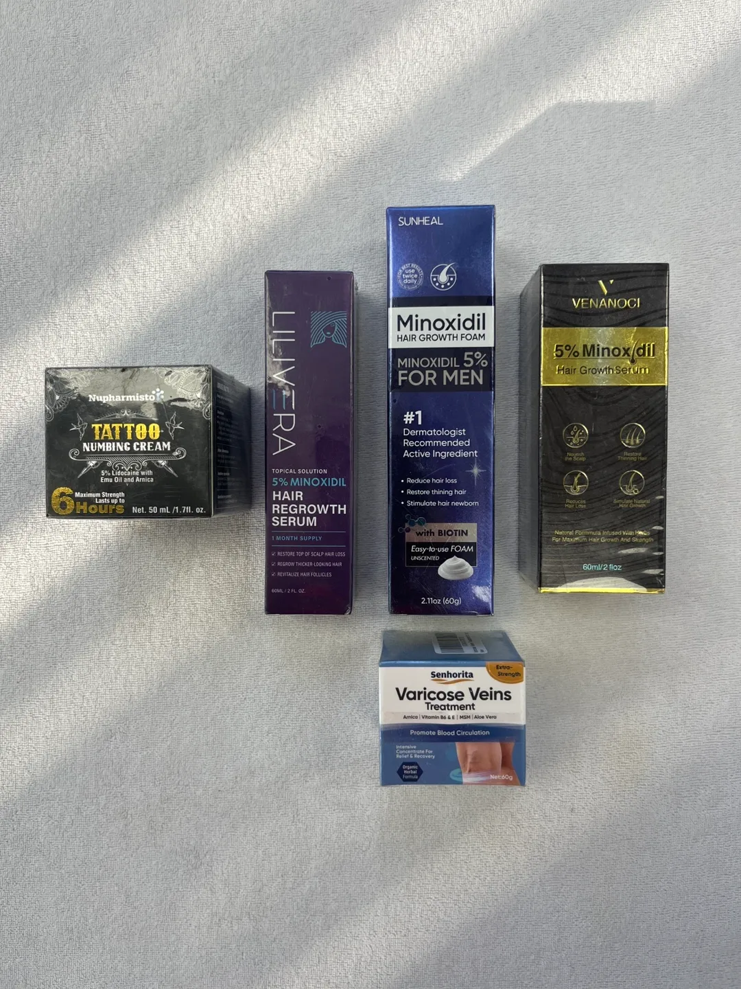 Shampoo , Minoxidil , Numbing cream image indicator(3)