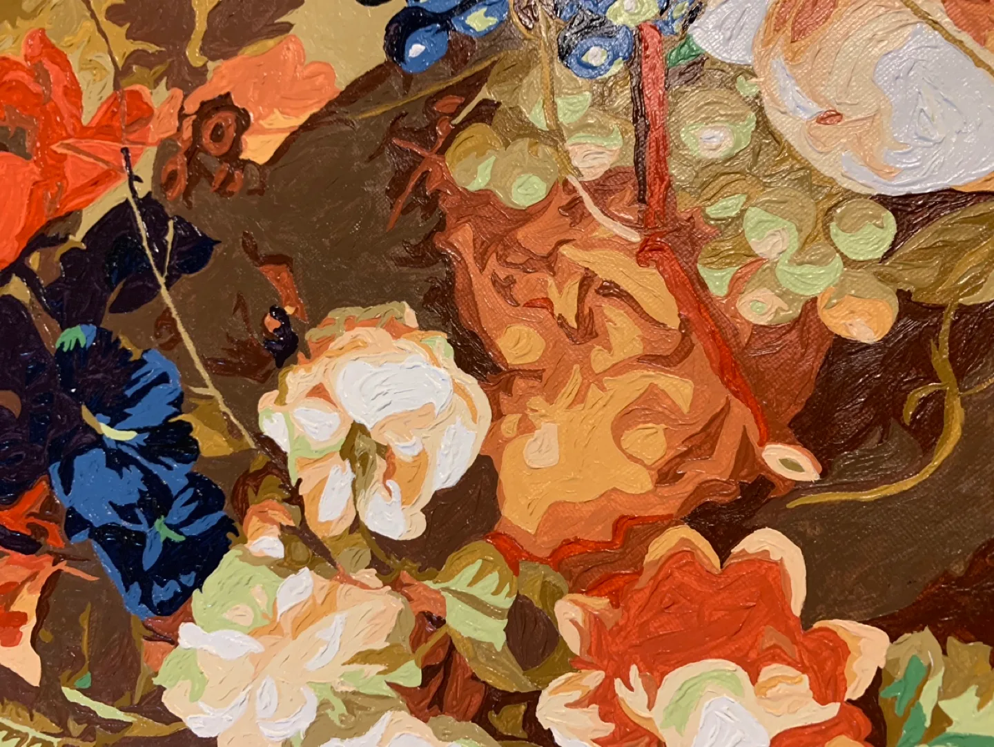 Oil paint-painting on canvas image indicator(2)