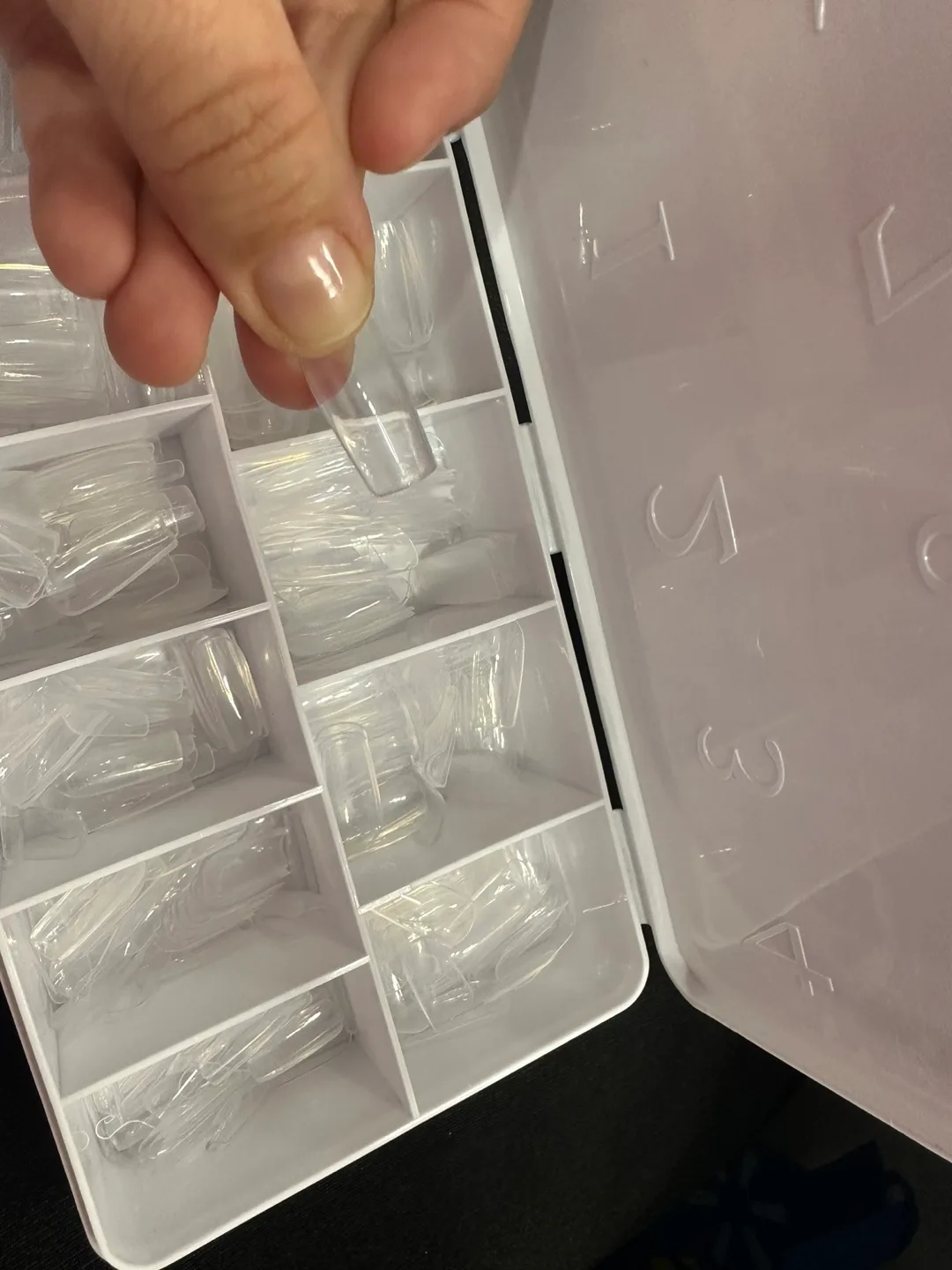 Clara Colors Soft Gel Tips - Medium Square - 530 pcs image indicator(2)