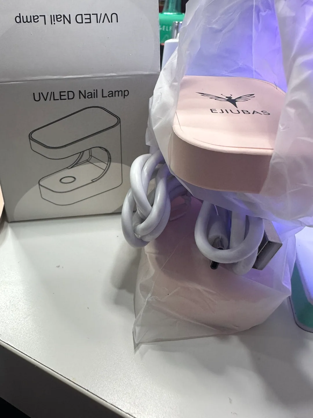 Pink EJUBAS UV/LED Nail Lamp image indicator(2)